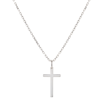 Load image into Gallery viewer, 925 Sterling Silver necklace set - Chain with Cross pendant (925SETPC019)