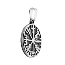 Load image into Gallery viewer, Vegvisir /Viking Compass/Stainless Steel Pendant (SSP0035)