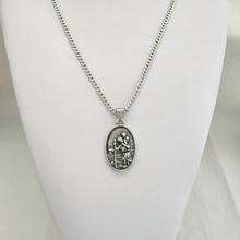 Load image into Gallery viewer, High Grade Saint Christopher Pendant and Cuban Link Chain Set (SSSETPC035)