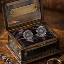 Load image into Gallery viewer, 925 Sterling Silver Flower Design Hugie Earrings (925ER056)