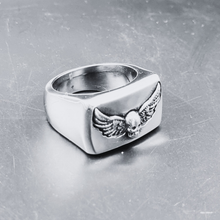Load image into Gallery viewer, High grade Stainless Steel Ring Scull with Wings (SSR012)