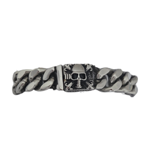 Load image into Gallery viewer, High-Grade Stainless Steel Tribal Mask Clasp Bracelet - Bold & Striking (SSBRAC045)
