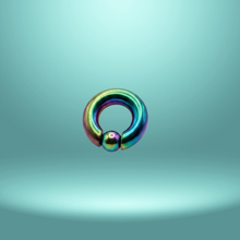 Load image into Gallery viewer, Full Closure Bar 8mm 316L Grade Surgical Steel - Multy colour ( BPPAFCB803 )