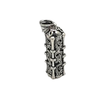 Load image into Gallery viewer, 925 Sterling Silver Pendant Prayer Container with Protection Prayer (925P083)