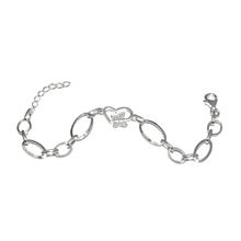 Load image into Gallery viewer, 925 Sterling Silver Butterfly on a Heart Bracelet (925BRAC032)