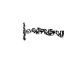 Load image into Gallery viewer, Skull Stainless Steel Bracelet Ladies design (SSBRAC011)