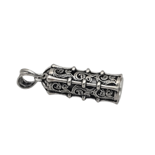 Load image into Gallery viewer, 925 Sterling Silver Pendant Prayer Container with Protection Prayer (925P083)