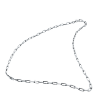 Load image into Gallery viewer, 925 Sterling Silver Chain Rectangular-Oval Links 55cm (925C001)