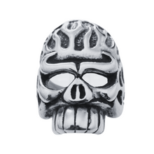 Load image into Gallery viewer, Skull Stainless Bikers Steel Ring ( SSR003)