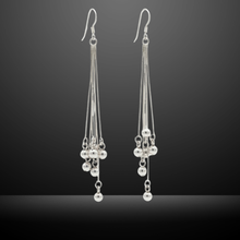 Load image into Gallery viewer, 925 Sterling Silver Multi-Wire Ball Drop Earrings - 7.5 cm Drop (925ER030)