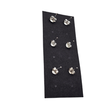 Load image into Gallery viewer, Set of 3 Pairs 925 Sterling Silver Stud Earrings Small Bar 5.4 mm Big Bar 10.2 mm Snake 13 mm (925STUDSSET007)