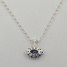 Load image into Gallery viewer, 925 Sterling Silver Set Evil Eye Pendant and 45cm Chain (925SETPC017)