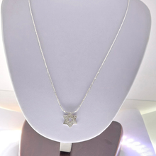 Load image into Gallery viewer, 925 Sterling Silver Star of David Pendant and 40cm Chain Necklace Set (925SETPC051)