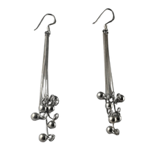 Load image into Gallery viewer, 925 Sterling Silver Multi-Wire Ball Drop Earrings - 7.5 cm Drop (925ER030)