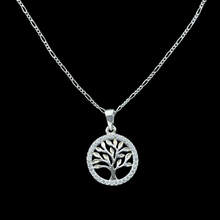 Load image into Gallery viewer, 925 Sterling Silver Set Tree of Life Pendant and Chain (925SETPC018)