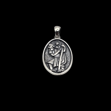 Load image into Gallery viewer, St Christopher 925 Sterling Silver Pendant (925P124)