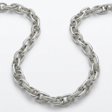 Load image into Gallery viewer, 925 Sterling Silver Double Link Chain 50 cm - Plain and Laser Cut Links (925C031)