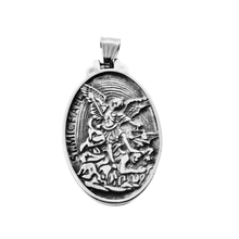Load image into Gallery viewer, St. Michael Stainless Steel Pendant (SSP037)