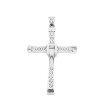 Load image into Gallery viewer, Dom Toretto’s cross replica Stainless Steel Pendant with CZ (SSP017)