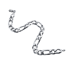 Load image into Gallery viewer, Men's Figaro Link 925 Sterling Silver Bracelet - 28cm (925BRAC029)