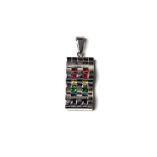 Load image into Gallery viewer, LGBT Rainbow colours flag Stainless Steel Pendant (SSP021)