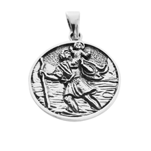 Load image into Gallery viewer, Saint Christopher 925 Silver Pendant (925P006)