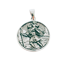 Load image into Gallery viewer, Saint Christopher 925 Silver Pendant (925P006)