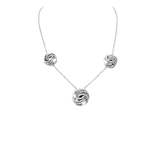 Load image into Gallery viewer, Sterling Silver Pendant Set 45 cm fine chain and 3 Pendants attached (925SETPC048)