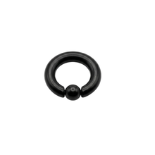 Load image into Gallery viewer, Full Closure Bar 6mm 316L Grade Surgical Steel - Black colour (BPPAFCB602)