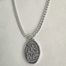 Load image into Gallery viewer, High Grade Stainless Steel Set Chain and Pendant St Michael (SSSETPC005)
