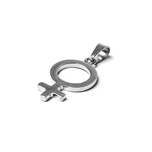 Load image into Gallery viewer, Female gender symbol Stainless Steel Pendant (SSP027)