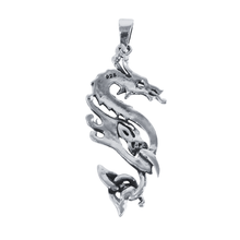 Load image into Gallery viewer, 925 Sterling Silver Dragon Pendant (925P066)