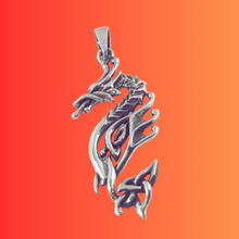 Load image into Gallery viewer, 925 Sterling Silver Dragon Pendant (925P066)