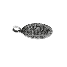 Load image into Gallery viewer, 925 Sterling Silver Oval Pendant Muslim Prayer (925P087)