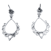 Load image into Gallery viewer, Gipsy design 925 Sterling Silver Earrings (925ER001)