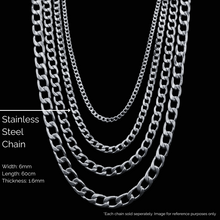 Load image into Gallery viewer, Stainless Steel Chain  -  Curb Chain (SSC010) Cuban Link
