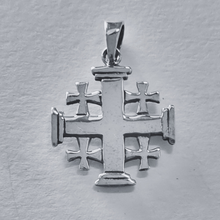Load image into Gallery viewer, 925 Sterling Silver Pendant Jerusalem Cross (925P056)
