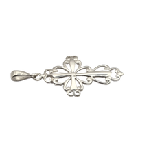 Load image into Gallery viewer, 925 Sterling Silver Cross Pendant 3.6 cm × 1.9 cm Air cut Design (925P101)
