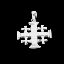 Load image into Gallery viewer, 925 Sterling Silver Pendant Jerusalem Cross (925P056)
