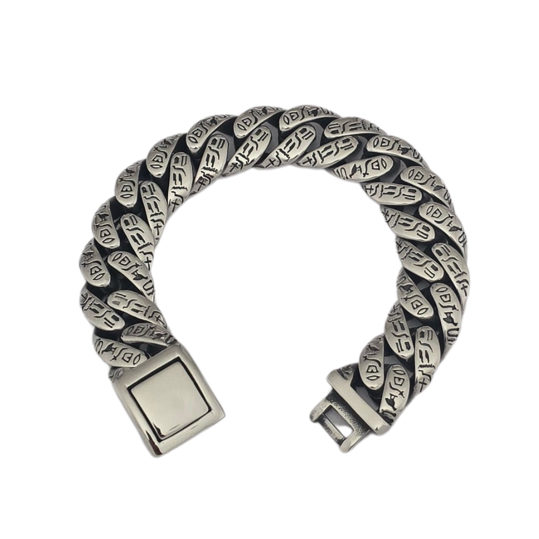 High Grade Stainless Steel Ancient Egypt Style Bracelet with Engravings (SSBRAC041)