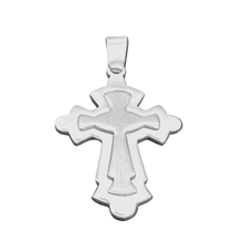 Load image into Gallery viewer, 925 Sterling Silver Cross Pendant 3.3 cm × 2.2 cm - 1 (925P103)
