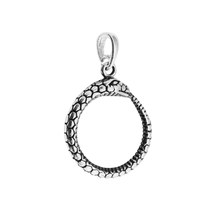 Load image into Gallery viewer, 925 Sterling Silver Pendant Snake - Ouroboros (925P045)
