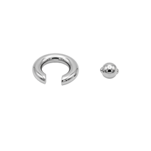 Load image into Gallery viewer, Full Closure Bar 6mm 316L Grade Surgical Steel - Silver colour (BPPAFCB606)
