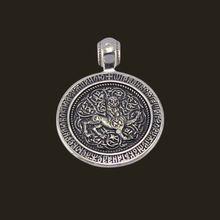 Load image into Gallery viewer, St George Double Sided Pendant 925 Sterling Silver (925P118)
