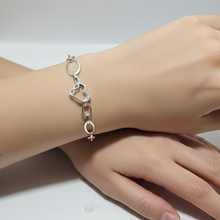 Load image into Gallery viewer, 925 Sterling Silver Heart and Infinity Bracelet (925BRAC036)
