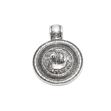 Load image into Gallery viewer, St Nicholas Double Sided Pendant 925 Sterling Silver (925P117)
