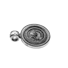 Load image into Gallery viewer, St Nicholas Double Sided Pendant 925 Sterling Silver (925P117)
