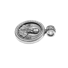 Load image into Gallery viewer, St Nicholas Double Sided Pendant 925 Sterling Silver (925P117)

