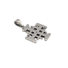 Load image into Gallery viewer, 925 Sterling Silver Jerusalem Cross Pendant 2.4 cm × 2.4 cm (925P105)
