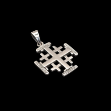 Load image into Gallery viewer, 925 Sterling Silver Jerusalem Cross Pendant 2.4 cm × 2.4 cm (925P105)
